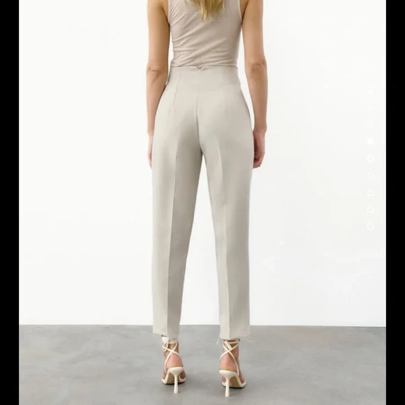 NWT ZARA HIGH WAISTED PANTS ❤️BEST SELLER❤️ - Picture 5 of 13